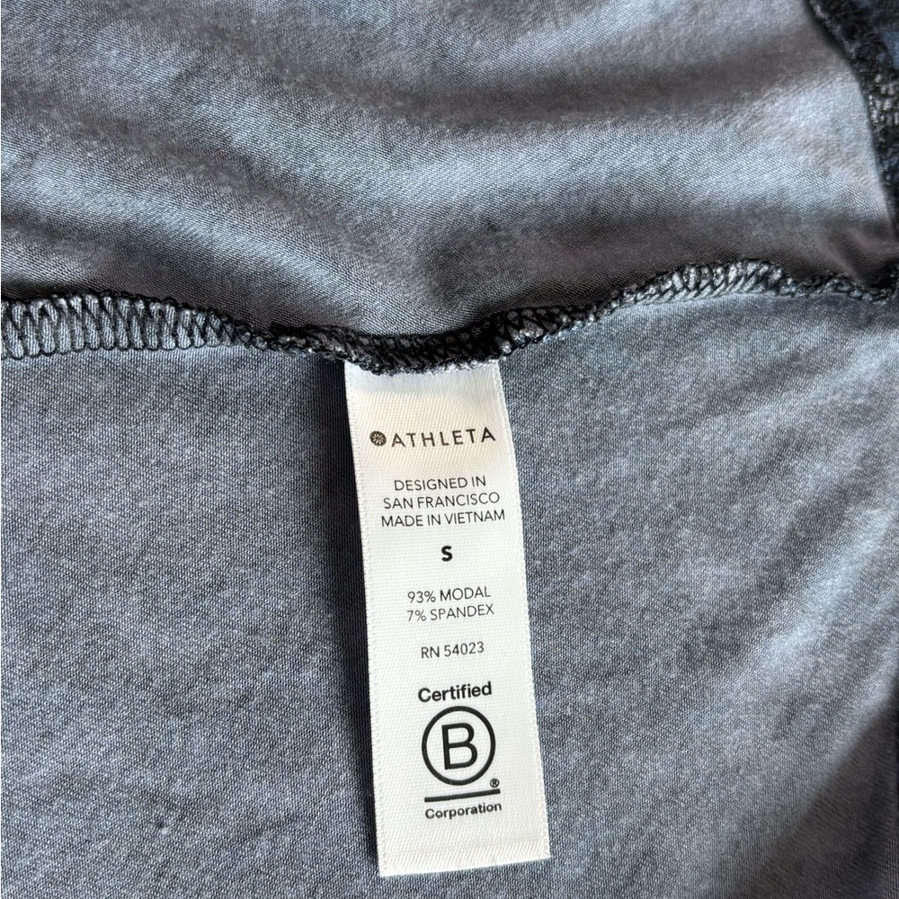 Athleta Blue and Black Patterned Mini Dress Size S Casual - Picture 9 of 10